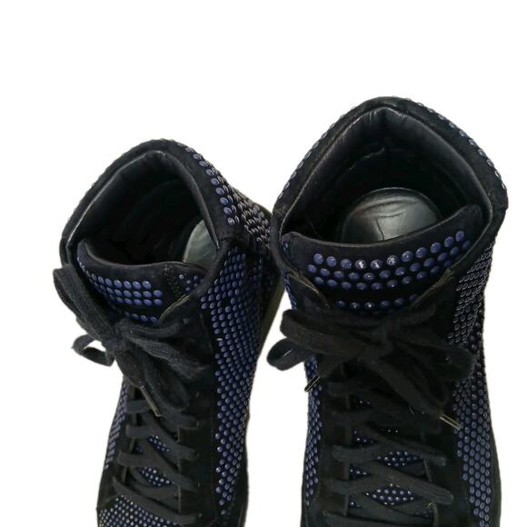 Gucci Coda Bead Dots High Top Sneakers Men 7.5 G Dark Blue Black LIMITED EDITION main image 10